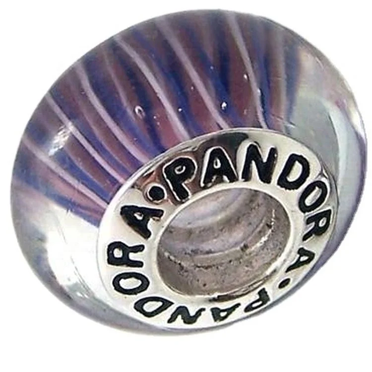 Подвеска из серебра 925 пробы Хрустальная лампворк и стекло голубой Zh123 Aigs AF Zh