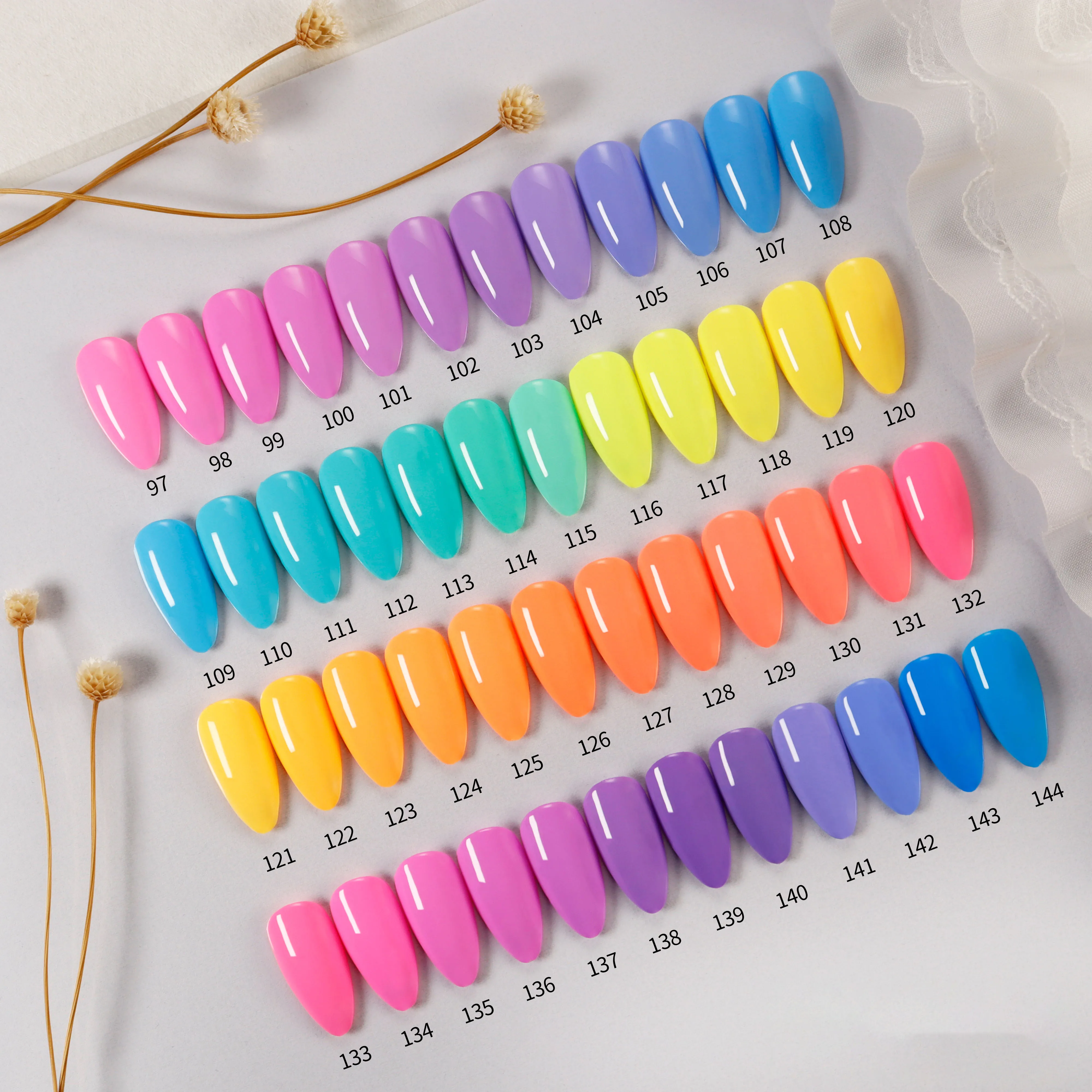 High quality 60 Colors Gel Polish Professional Manicure Set For Salon Use Sunset Shades Nail Polish Set