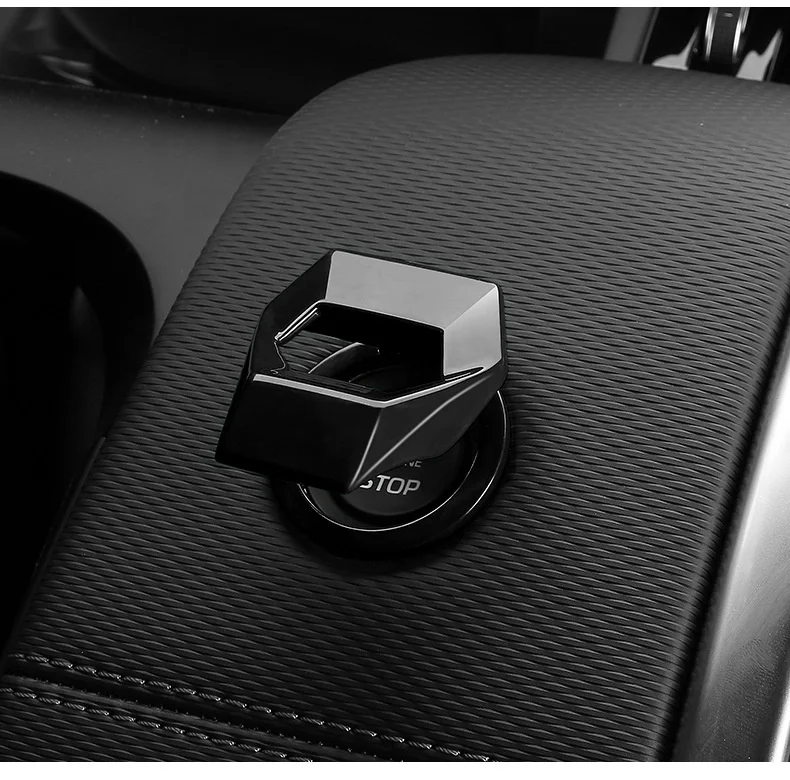Metal Car Power Control Trim Universal Engine Start Stop Push Button Cover for Civic Accord CRV XRV Dodge Challenger Charger