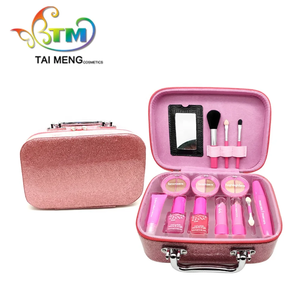 
2021 novelty 13 pcs kids makeup kits private label cosmetic vendor 