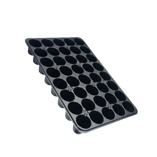 Flower Vegetables Plant Germination Durable Growing Seedling Trays STR040-1 35/ 40/ 50/ 60/ 98/ 104 Cells Black PS Sprouter