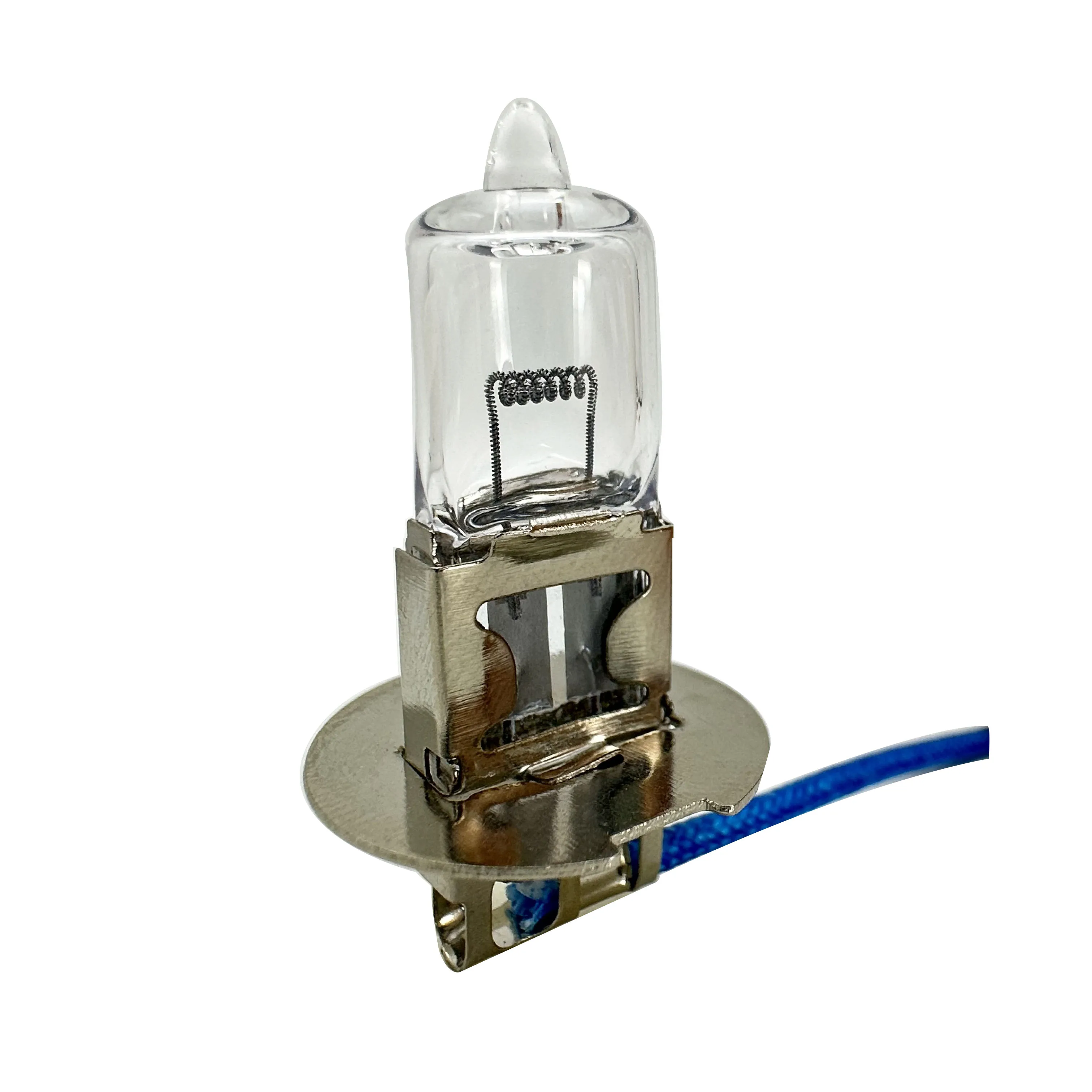 Automotive parts super buy H3 12V 35W 55W 70W quartz glass stainless iron base super white blue wire halogen auto lamp bulbs