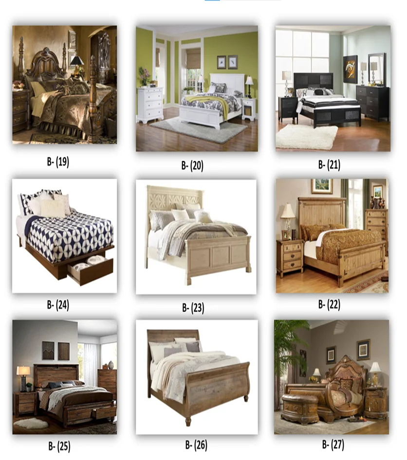 Modern North European Style Solid Wood Bed Bedroom Furniture Dermal Bed 708#