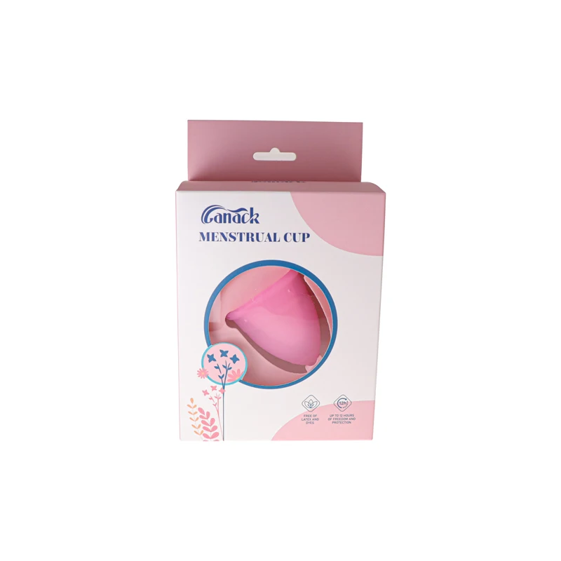 Reusable Medical grade Menstrual Cup silicone packaging menstrual cup packaging box