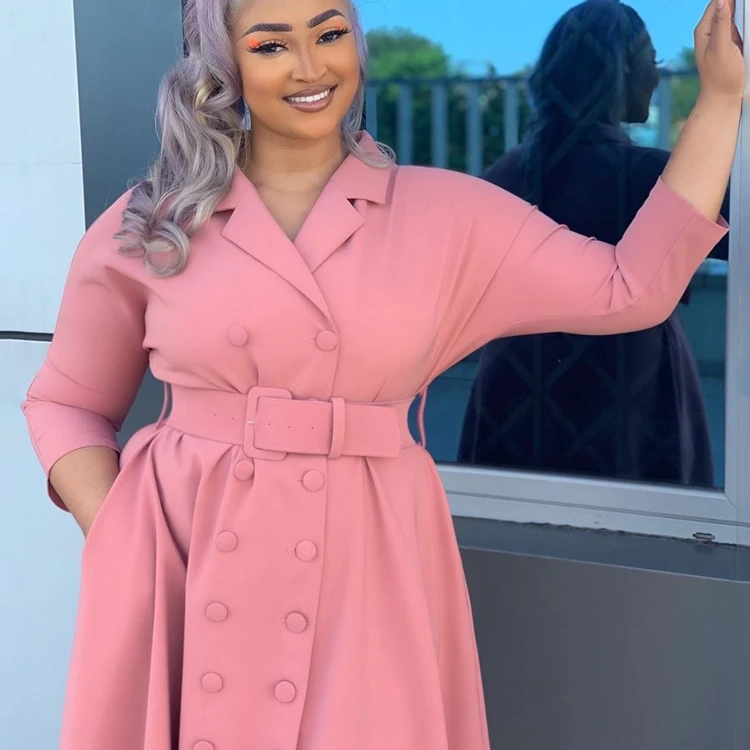 Vestidos Wholesale Clothes Turkey Plus Size Korean Valentine Dresses Women Tunic New Fashion Lady Cheap Woman Blazer Dress