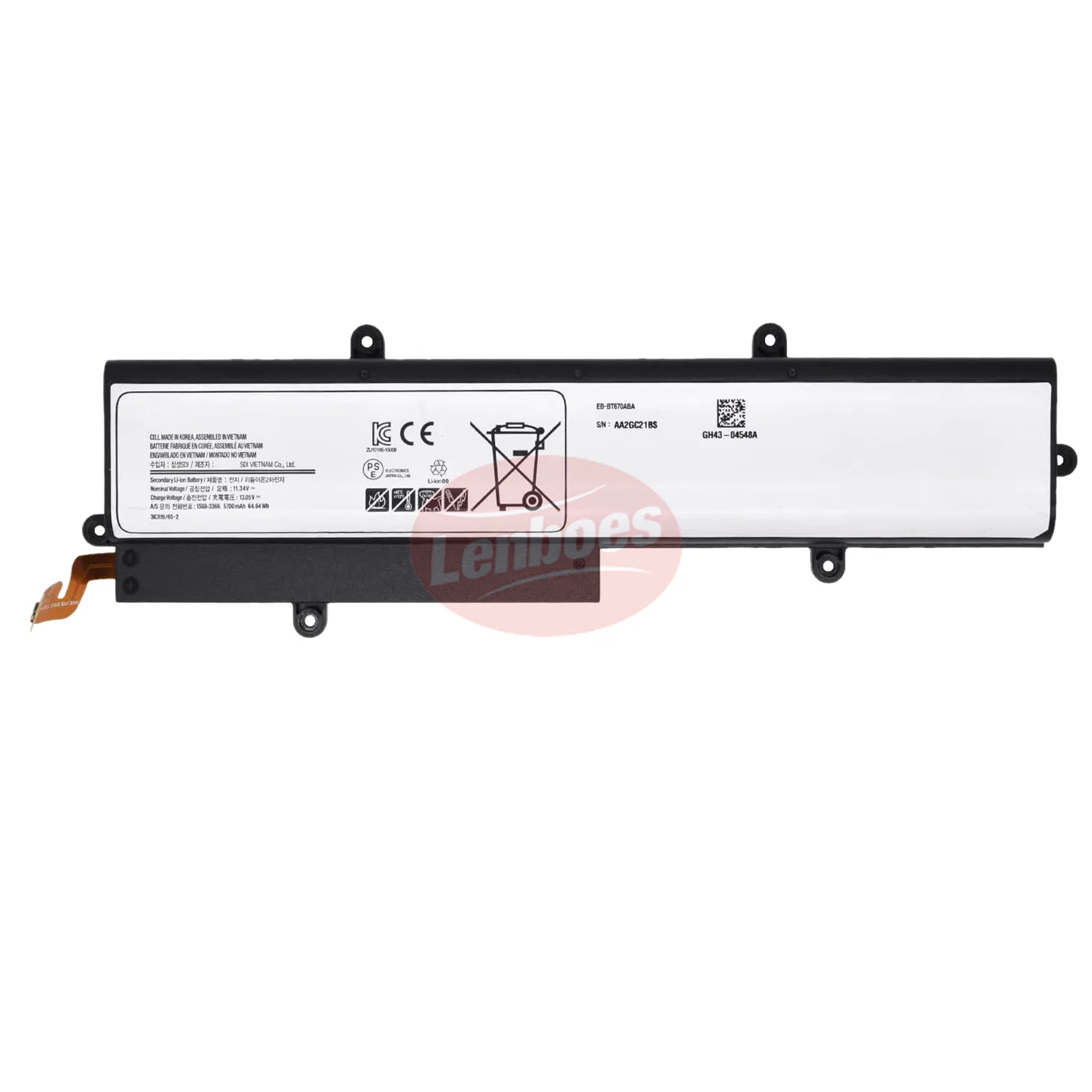 EB-BT670ABA 11.34V 64.64Wh Rechargeable Laptop Battery Repair Part for Samsung Galaxy SM-T670 SM-T670NZKAXAR AA2HC15BS