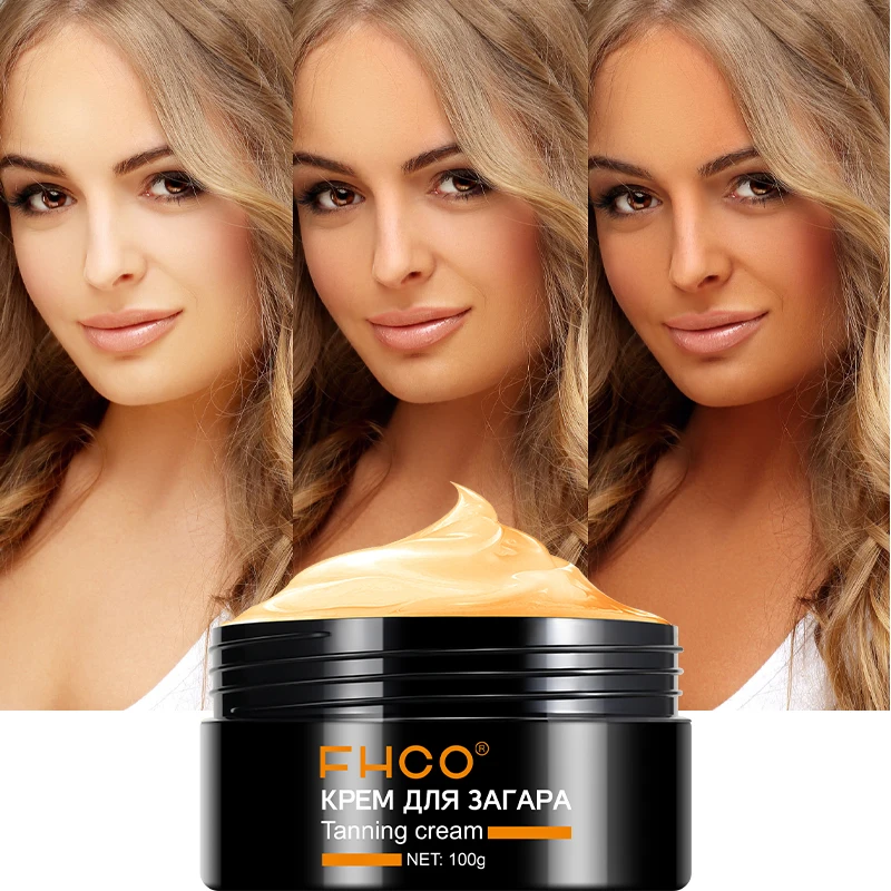 3000pcs Custom Private Label 100g Organic Natural Bronzer Solarium Tanning Products Sunbed Cream Sun Tan Lotion