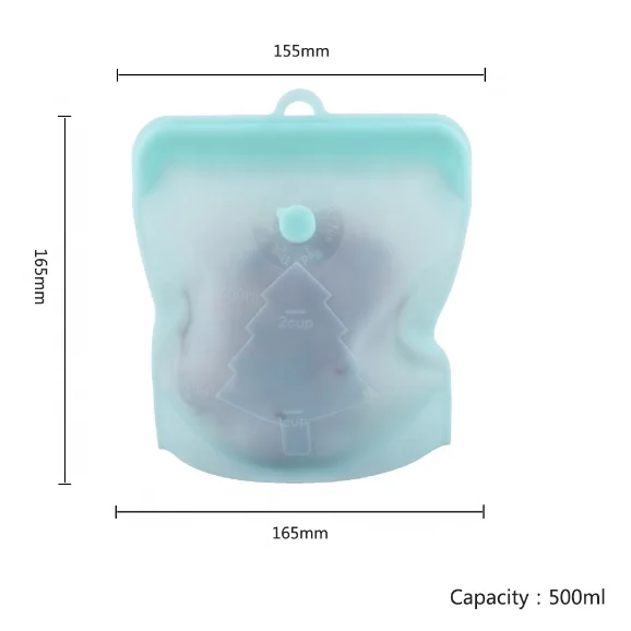 Великолепный многоразовый безопасный силиконовый Пакет для хранения продуктов