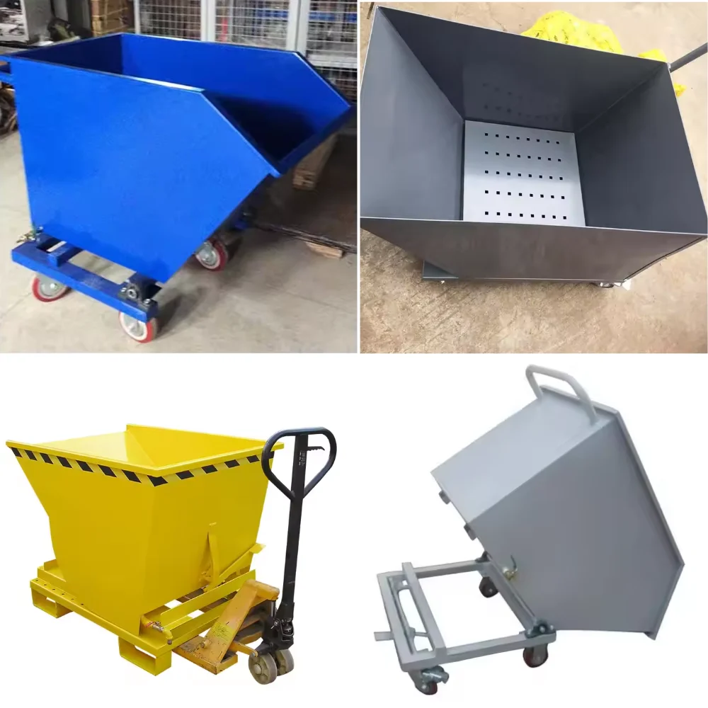 Scrap Trolley at best price in India Metal Collection for Workshop Cleaning Premium Quality Cranes Product