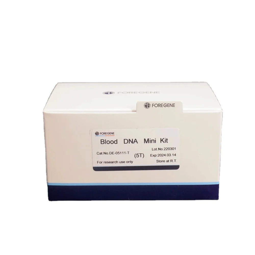 RNase free Foregene 5T free sample Molecular biology lab reagent Blood DNA Midi Kit lab DNA extraction reagent