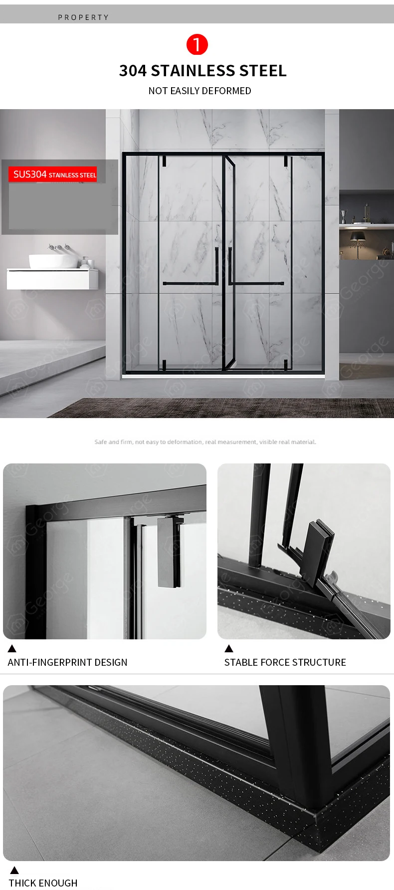 shower room partition tempered glass wet and dry separation bath screen Bathroom simple enclosed shower cubicle