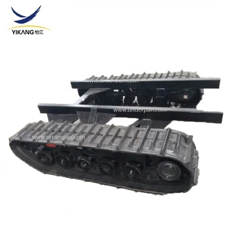 New design 6 tons crawler platform rubber track undercarriage for tracked industry robot vehicles