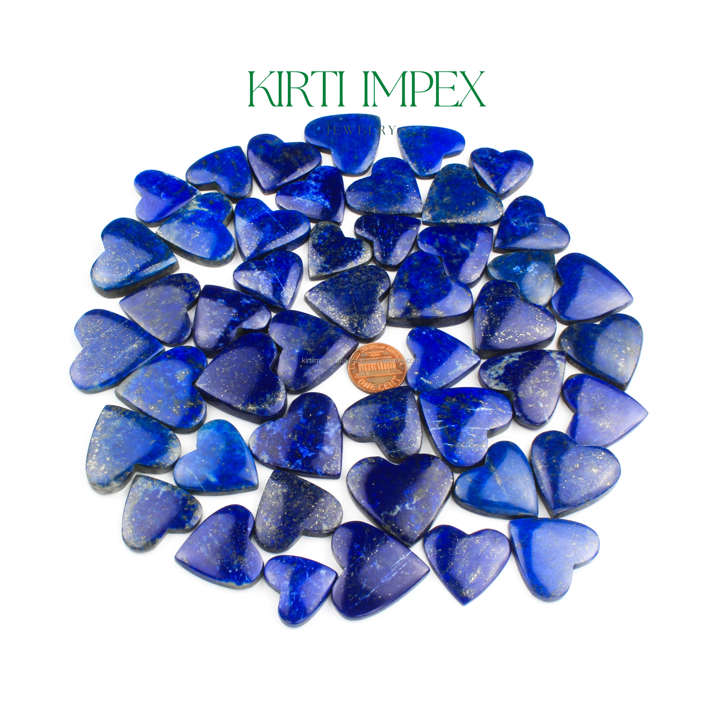 Lapis Lazuli Hearts Cabochons Gemstone Heart For Jewelry Making Red Cabochons Wholesale Hand-polished FlatBacks
