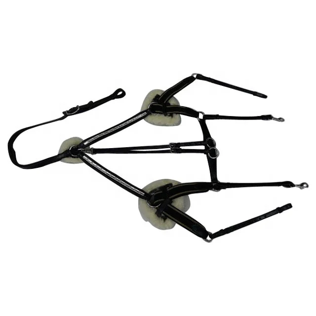 5-point Horse Breastplate With Crystal Decoration