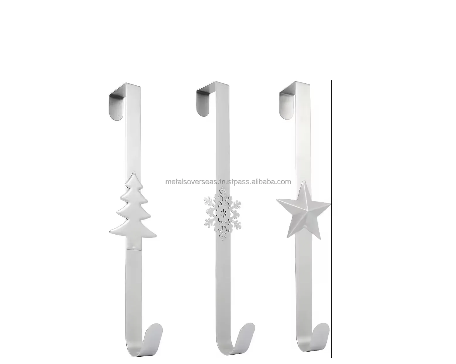 New Design Silver Metal Wreath Hanger Elegant For Homer Hotel Door Decor Hanger In High Selling Wholesale Price