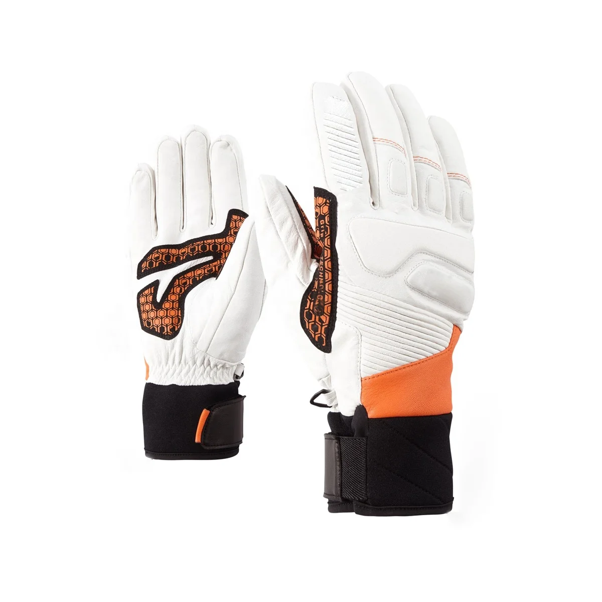  Черно-белые несколько слоев с палец теплые OEM лыжные перчатки водонепроницаемые зимние для катания на сноуборде выполненный заказ дизайн