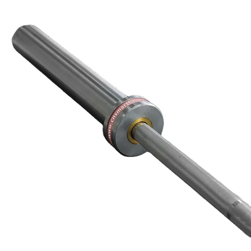 Смартфит Женская тренировочная штанга для тяжелой атлетики, 15 кг, 6 футов, IWF, 50 мм, 25 мм, жесткая Хромированная ручка