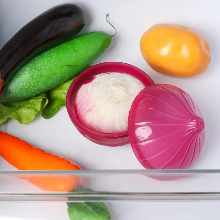 Maisons Hot Sale Kitchen Storage Plastic Reusable Storage Box Vegetable Onion Food Savers