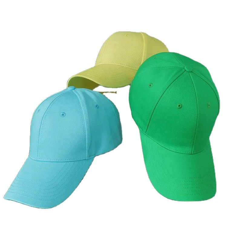 Wholesale Fashion Light Board Men Ladies Sports Caps Factory Made Cotton Blank Baseball Cap