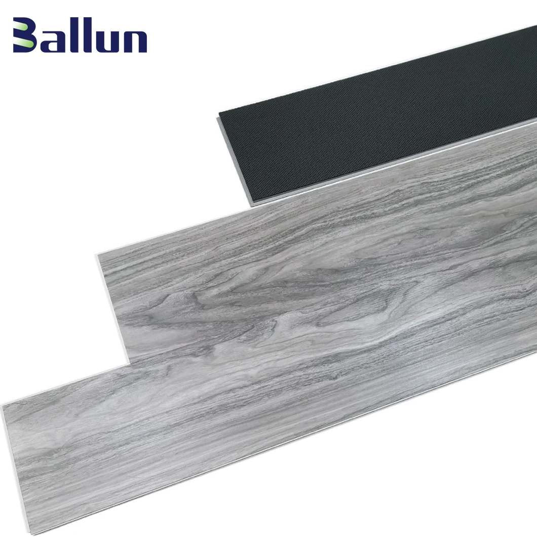 Luxury Deep Embossed Fireproof Soundproof Interlocking Home Decoration PVC SPC Floor Tile