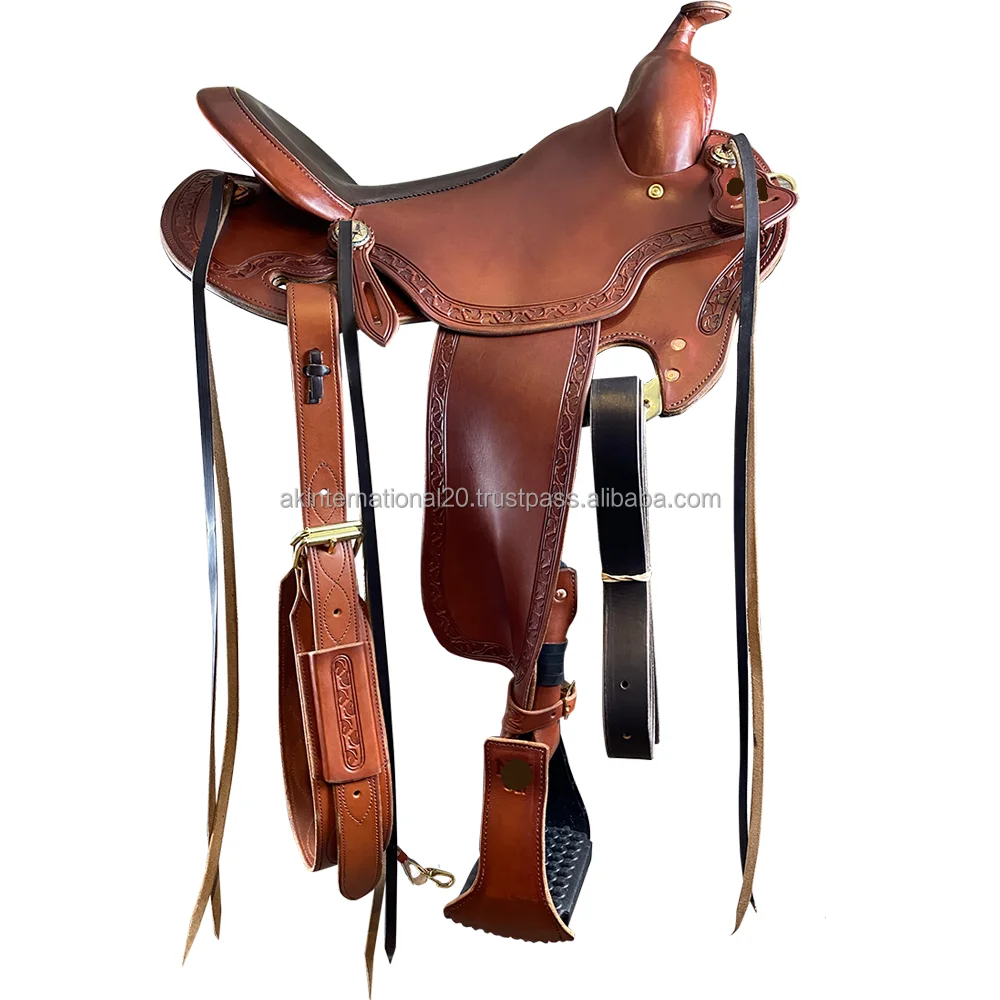 High Quality Trail Wade Leather Horse Saddle Available At Affordable Price Manufacturing From India