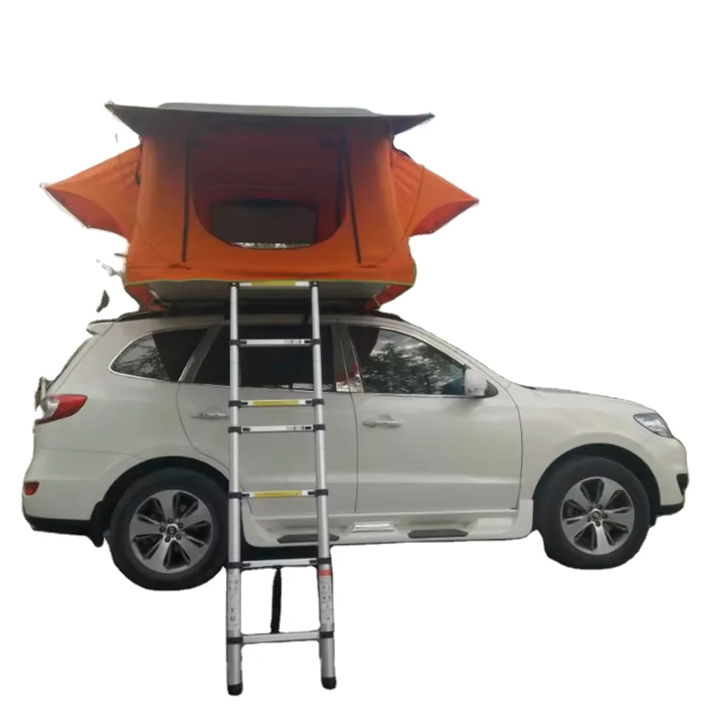Waterproof Durable Car Roof Top Tent Easy Setup Canvas Fabric with Straight Bracing for Camping and Overlanding
