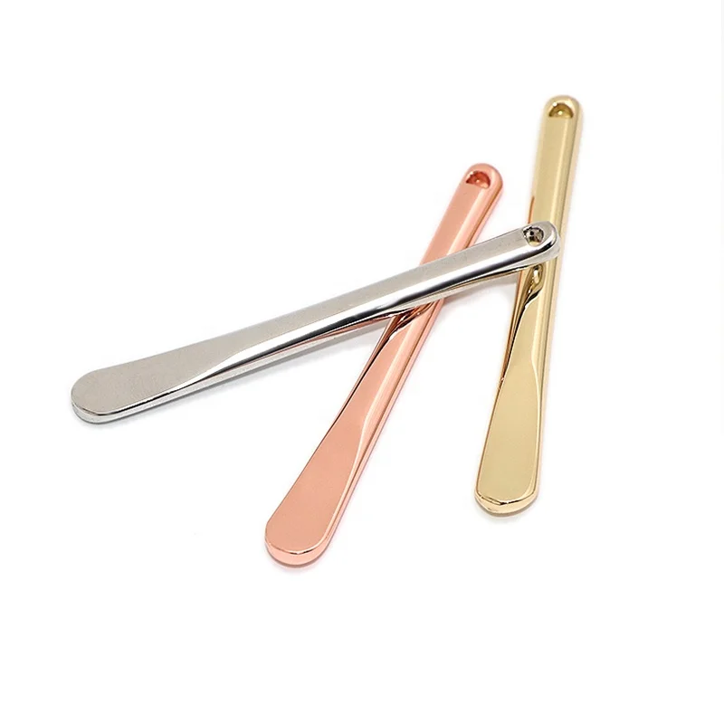 Gold Color Mini Skincare Spatula Beauty Cream Metal Cosmetic Spoon