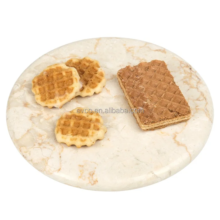 Доска для сыра из натурального шампанского мрамора 8 дюймов