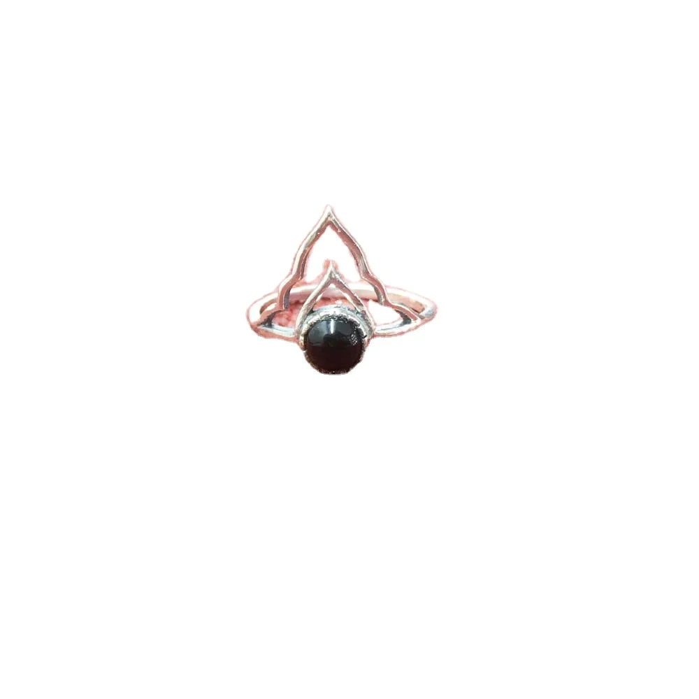New Arrival Professional Design Ring Natural Black Onyx Gemstone Perfect Quality Pure 925 Sterling Silver Factory Wholesale Ring