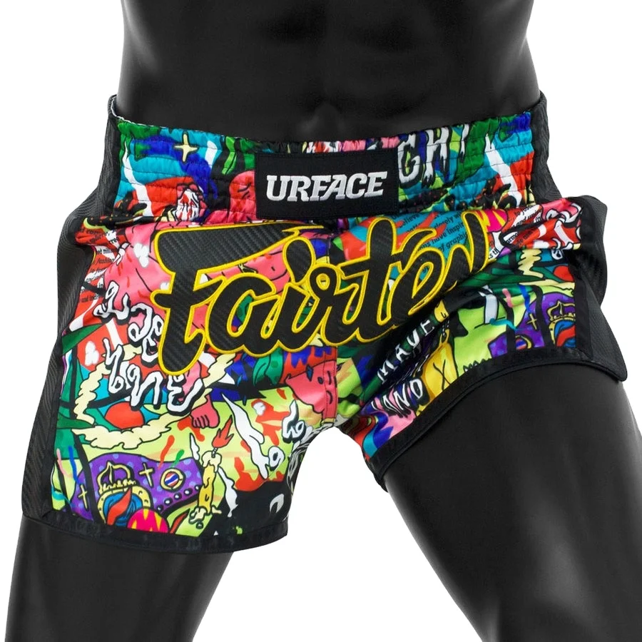 Custom Design Wholesale Sublimation Printed Mma Muay Thai 100% Polyester Fabric For Adults Fairtex Fighting Shorts