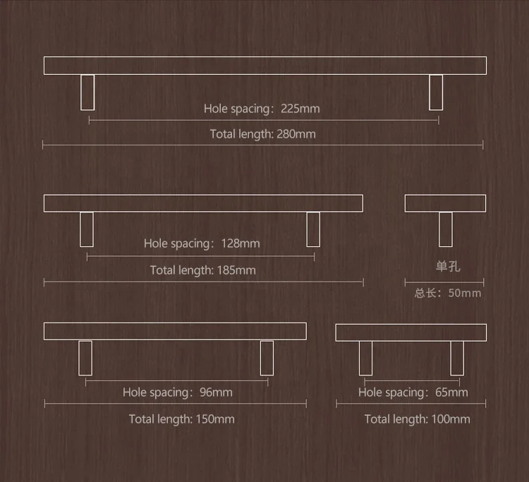  Перерабатываемая ручка для мебели в современном международном стиле кухонный шкаф прочная квадратная бара