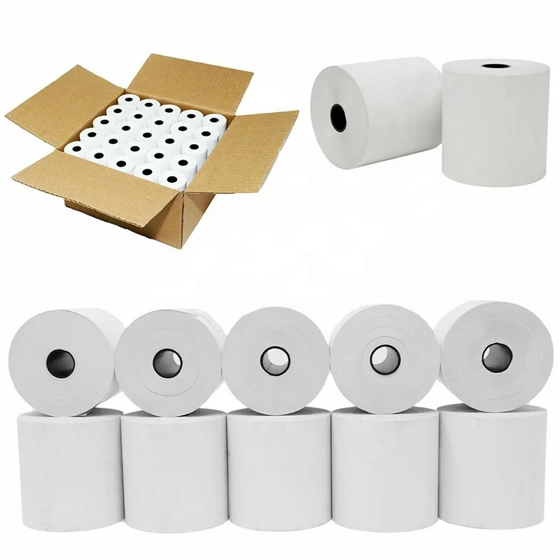 Factory Wholesale 57 x 38mm 57 x 40mm 80x 80mm Debit Credit Card Machine Cash Register ATM Receipt Eftpos Thermal Paper Roll