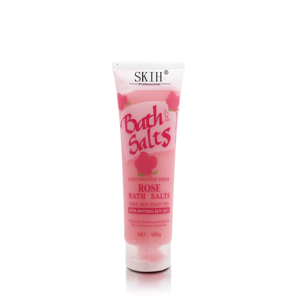SKIH Private Label Natural OrganicLavender & Rose & Bamboo Bath Salts Whitening Exfoliating Fruit Sugar Body Scrub