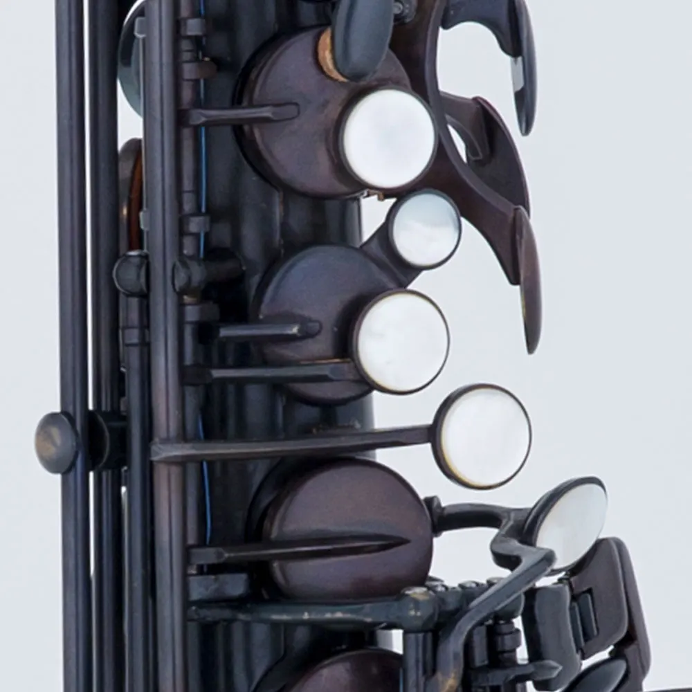 Taiwan Black Alto Saxophone Big Bell Saxophone