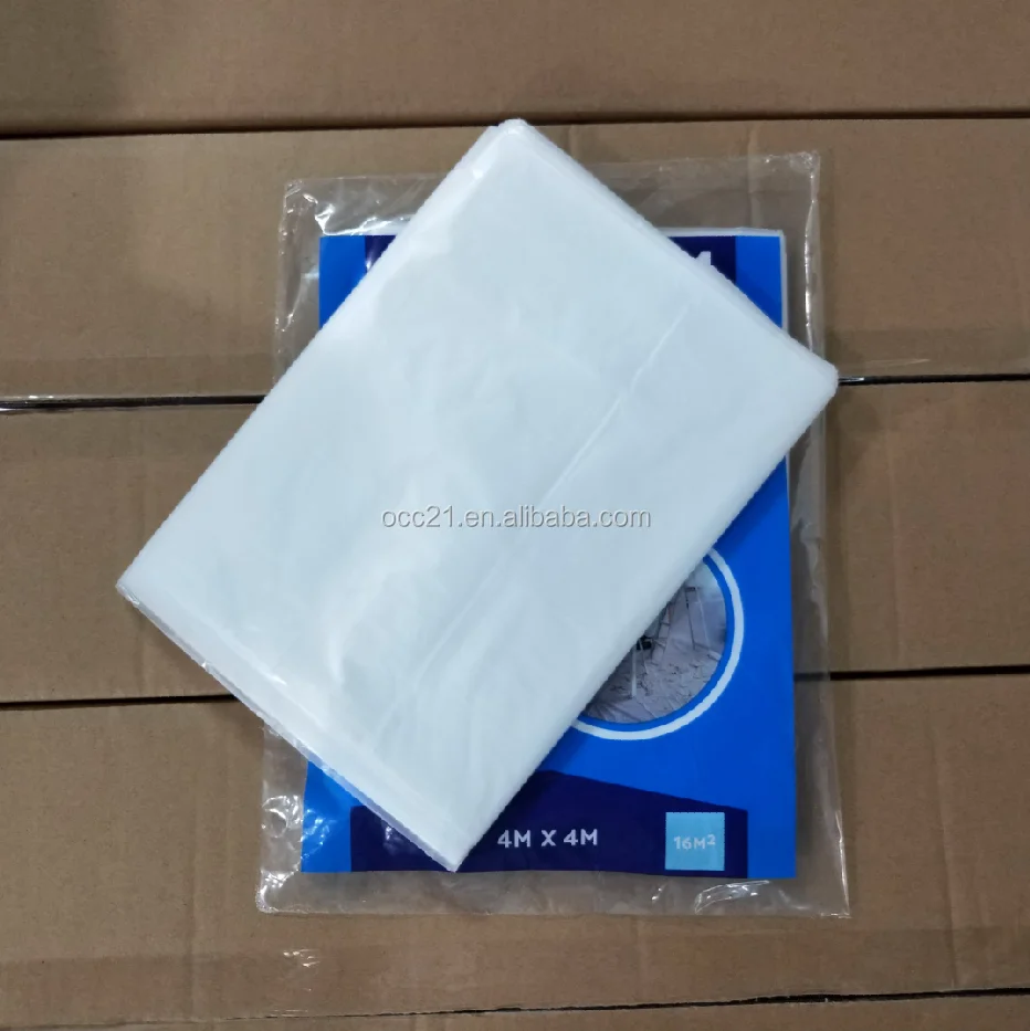 4 x 5 M Moisture-Proof Plastic Waterproof Cloth Film Dust Cover Building Paint Accessories