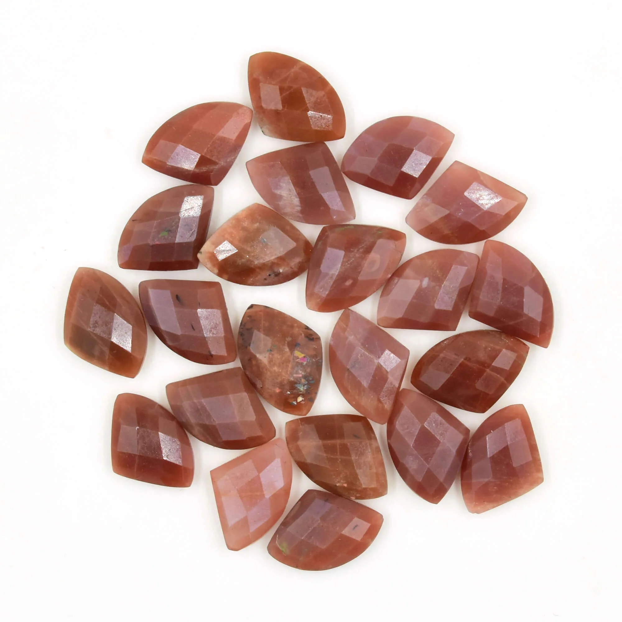 Chocolate moonstone loose gemstone 10x15 mm axe shape faceted briolette cut beads natural gemstone wholesale bulk suppliers