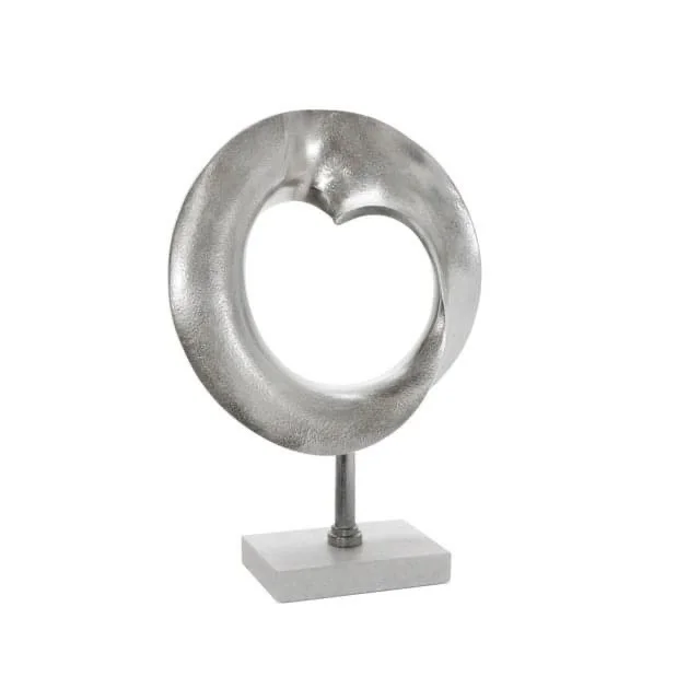 Spiral Sculpture with Block Stand Showpiece ball Sculpture Home Office Desk Living Room Table Decor Decorative Gift Item in bulk