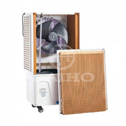 Noiseless Portable Small Evaporative Air Conditioner with Water Pump and Cooling Pads Air Cooler Controller for Home Use