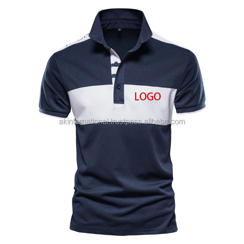 OEM High Quality Custom Logo 100% Cotton Polyester Homme Work Printing Uniform Camisas Mens Golf Polos Shirt With Embroidery
