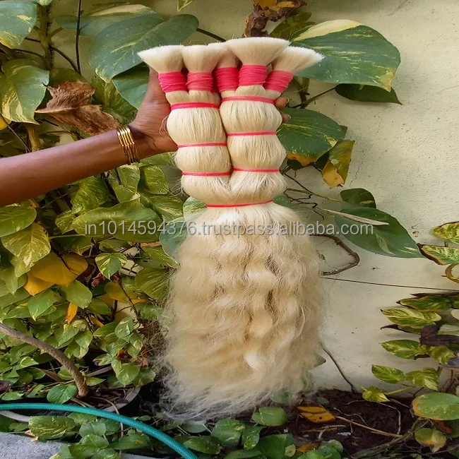 Оптовая продажа с фабрики блонд человеческие волосы волнистые натуральные для наращивания от индийского оптового продавца!