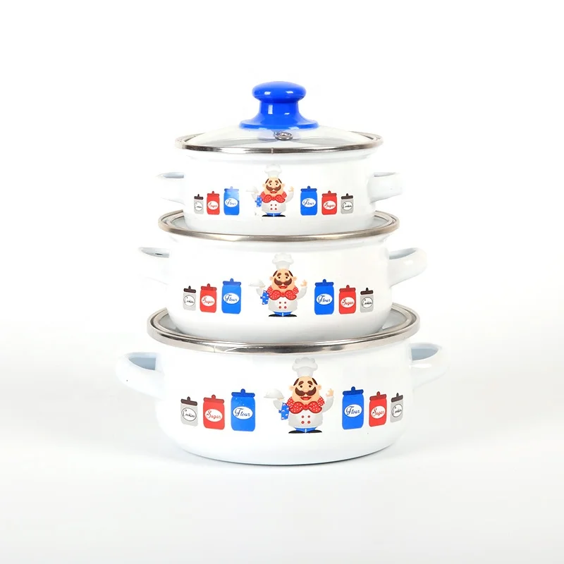 12/14/16 cm Mini Casserole Set  Custom decal Printing  Carbon Steel Casserole pot Mini food cooking pot Stew pot