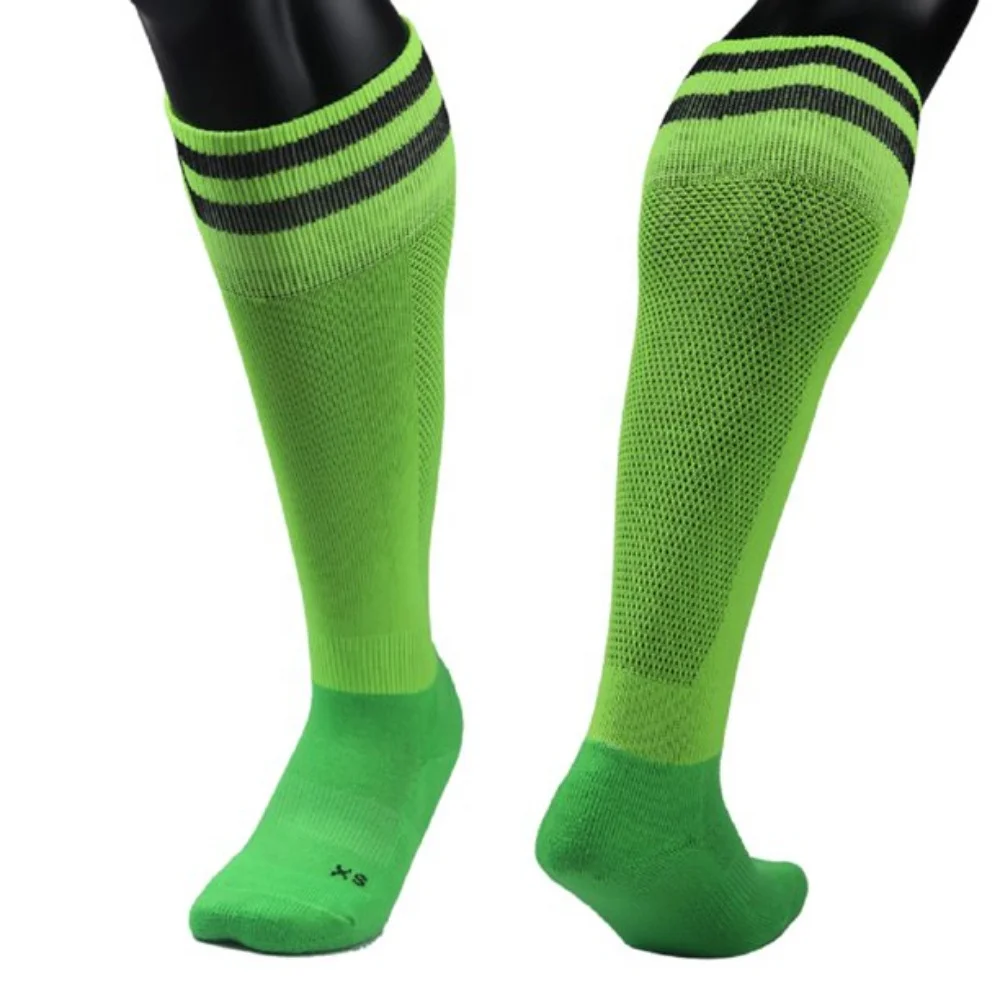 
Wholesale custom anti slip soccer socks elite football socks 100% cotton nylon men sports crew socks 