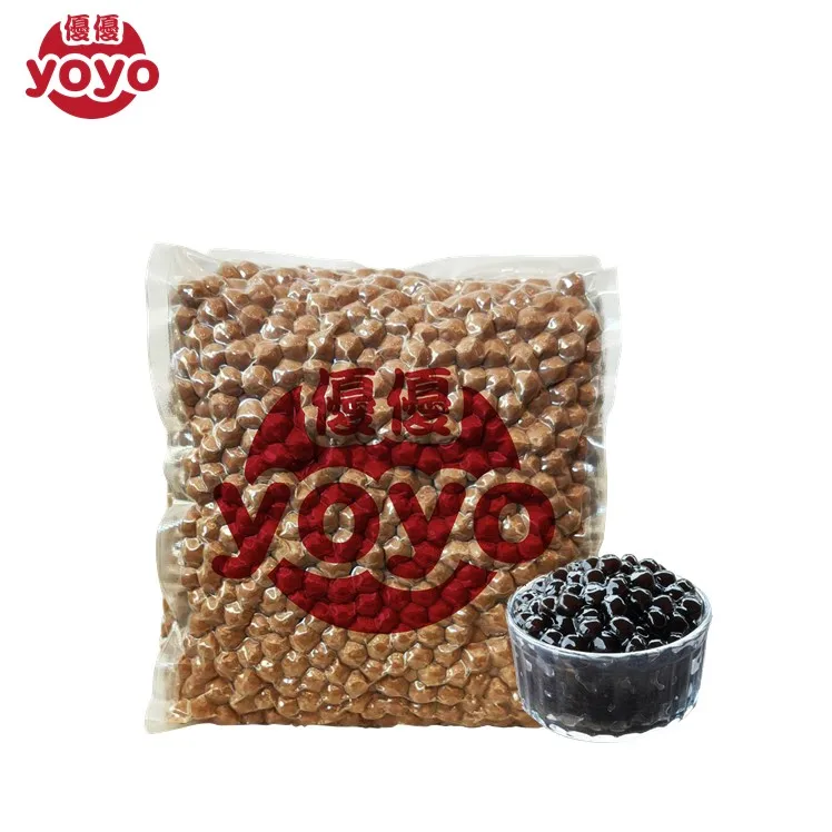 Тайваньский Boba 2 3 мм жемчуг Tapioca из коричневого сахара для пузырькового чая