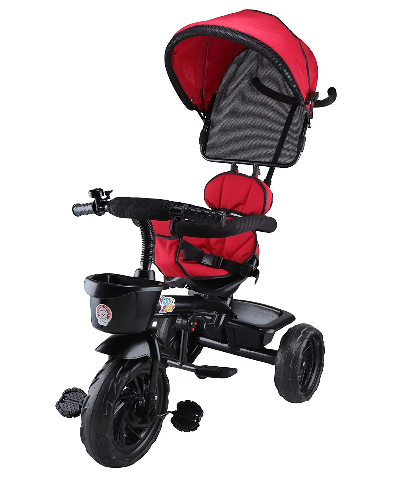 Новое поступление, детская коляска, детская коляска, велосипед-рикша, Двухместный детский трехколесный велосипед 4 в 1 с солнцезащитным козырьком