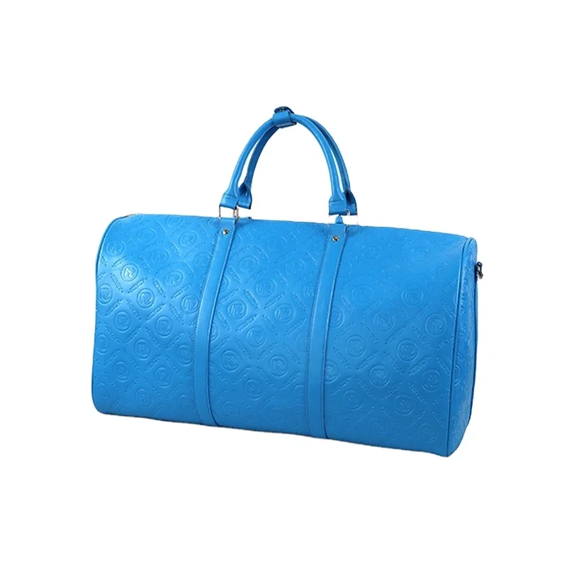 New Design Leather 2 in 1 Convertible Folding Shoes Compartment Luggage Duffle Garment Duffel Bag
