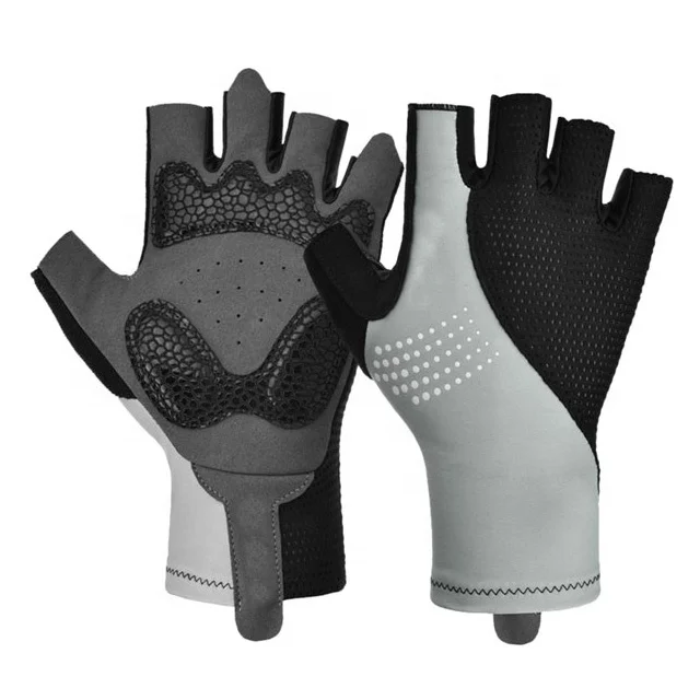 Custom Road Cycling Gloves MTB BMX ATV Fingerless Breathable Sports Biking Electric Bicycle Riding Gloves