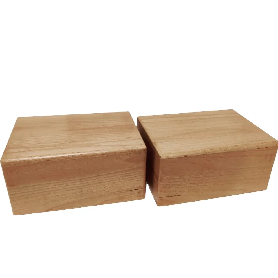 Wholesale Professional MAPLE Wooden Pet Urn Boxes Handmade Modern Style Caskets Ashes Cremation Funerals Printed Adults Humans
