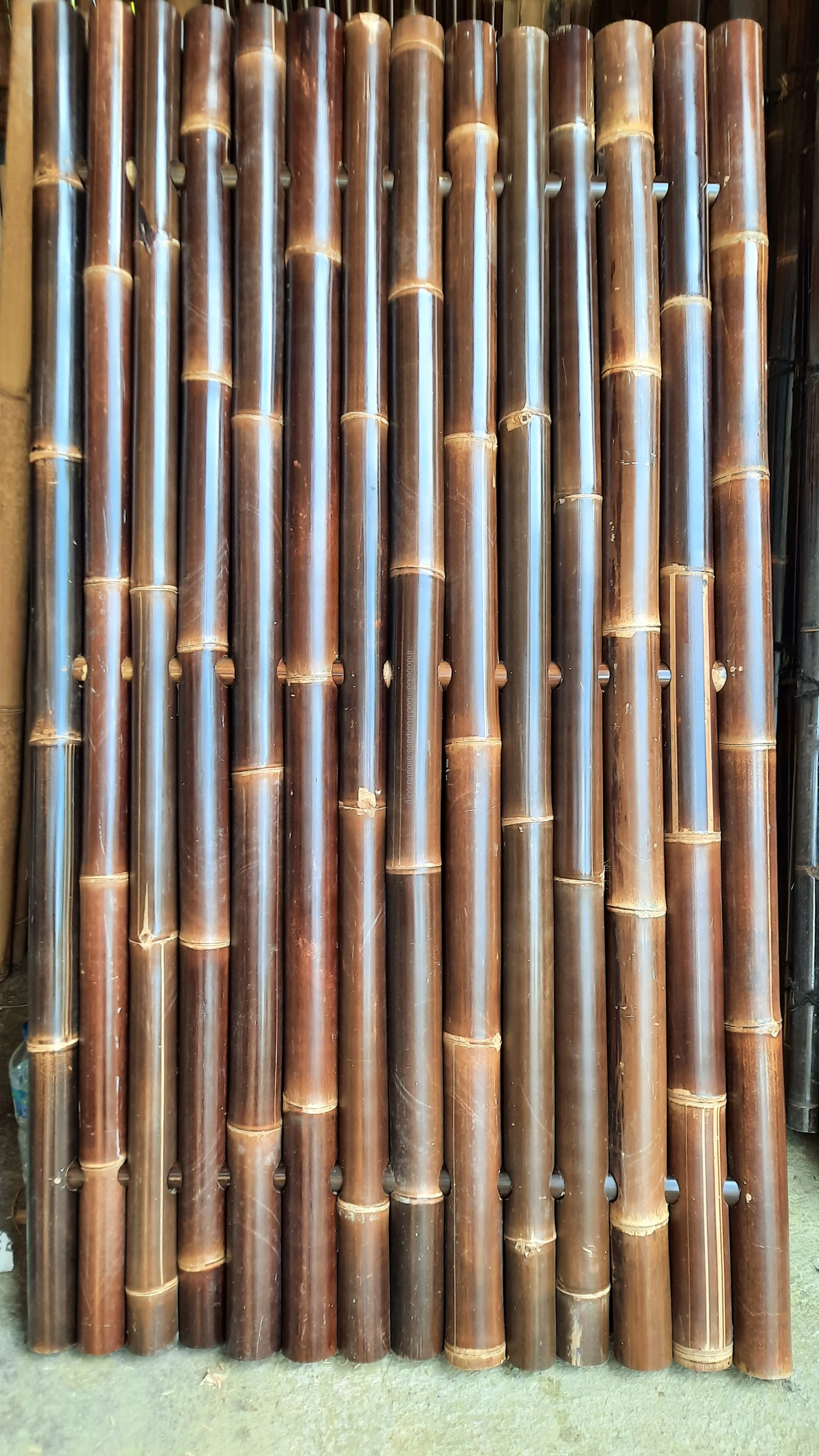 SALE Black Bamboo Fence Full Round High Quality 200x100cm