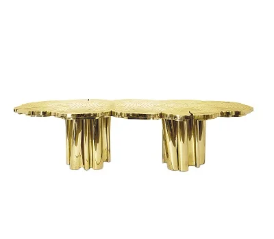 Accent Antique Aluminum Table Furniture Factory Modern Round Coffee Accent Table Living Room Metal coffee table, tea table, side