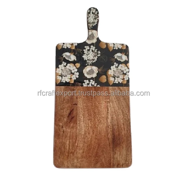 New Modern design wooden enamel printed chopping board kitchenware use vegetables new best selling products wooden print board